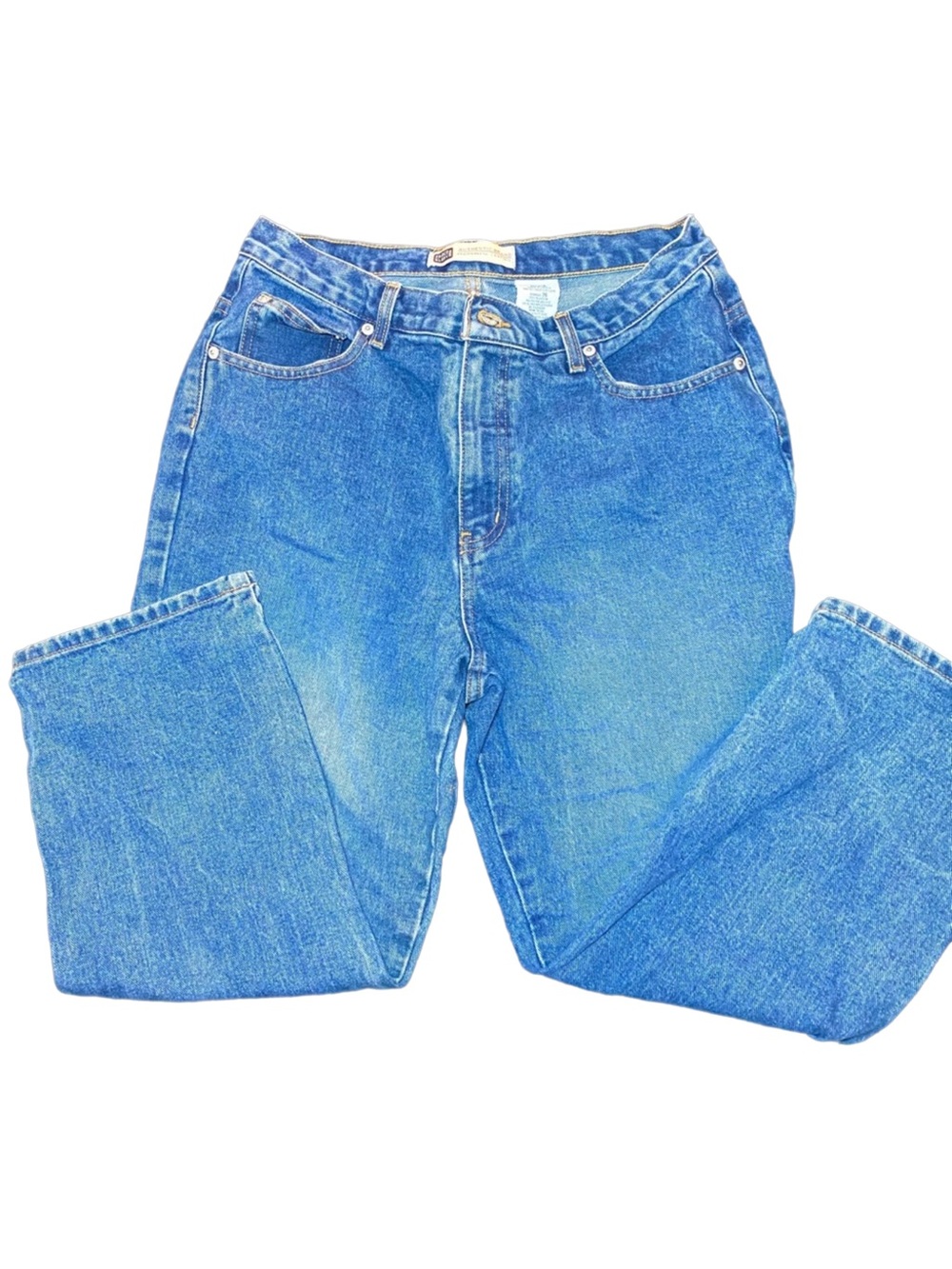 Faded Glory Women's Size 12‎ Blue Capri Leg Medium Wash 100% Cotton Denim Jeans